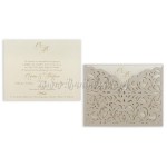 Προσκλητήριο γάμου vintage laser cut